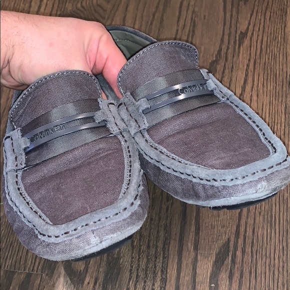 Calvin Klein Derek Linen Canvas Slip-on Loafers - Picture 5 of 8